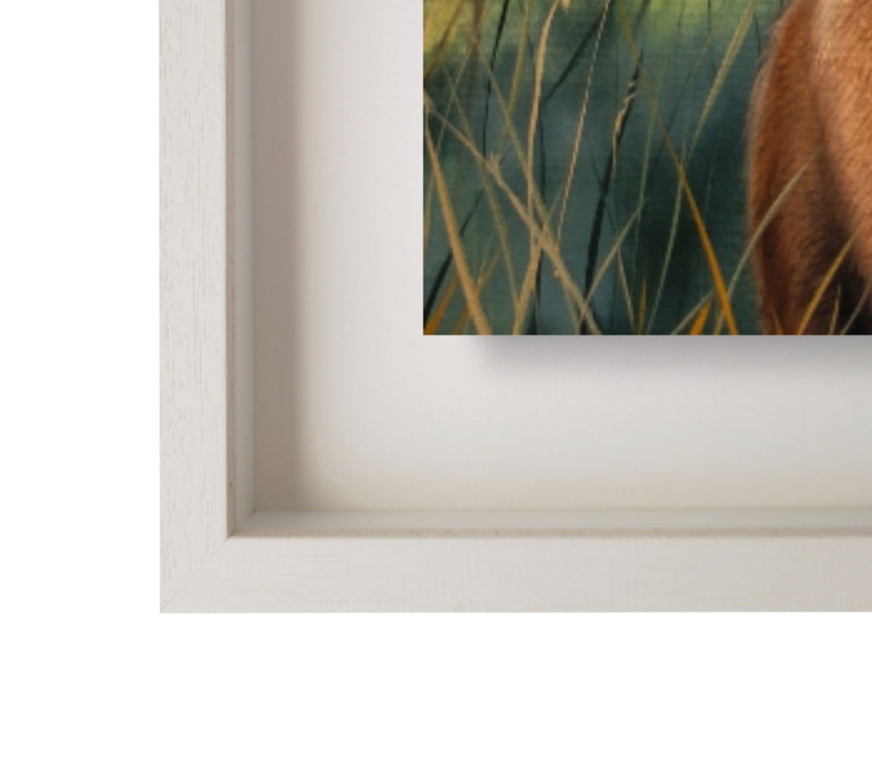 Contemporary frame style in off-white colour