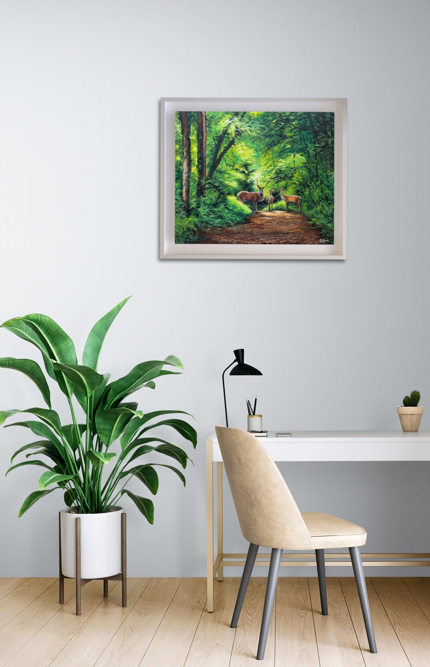 Echoes of Grace: Red Deer in Sunlight