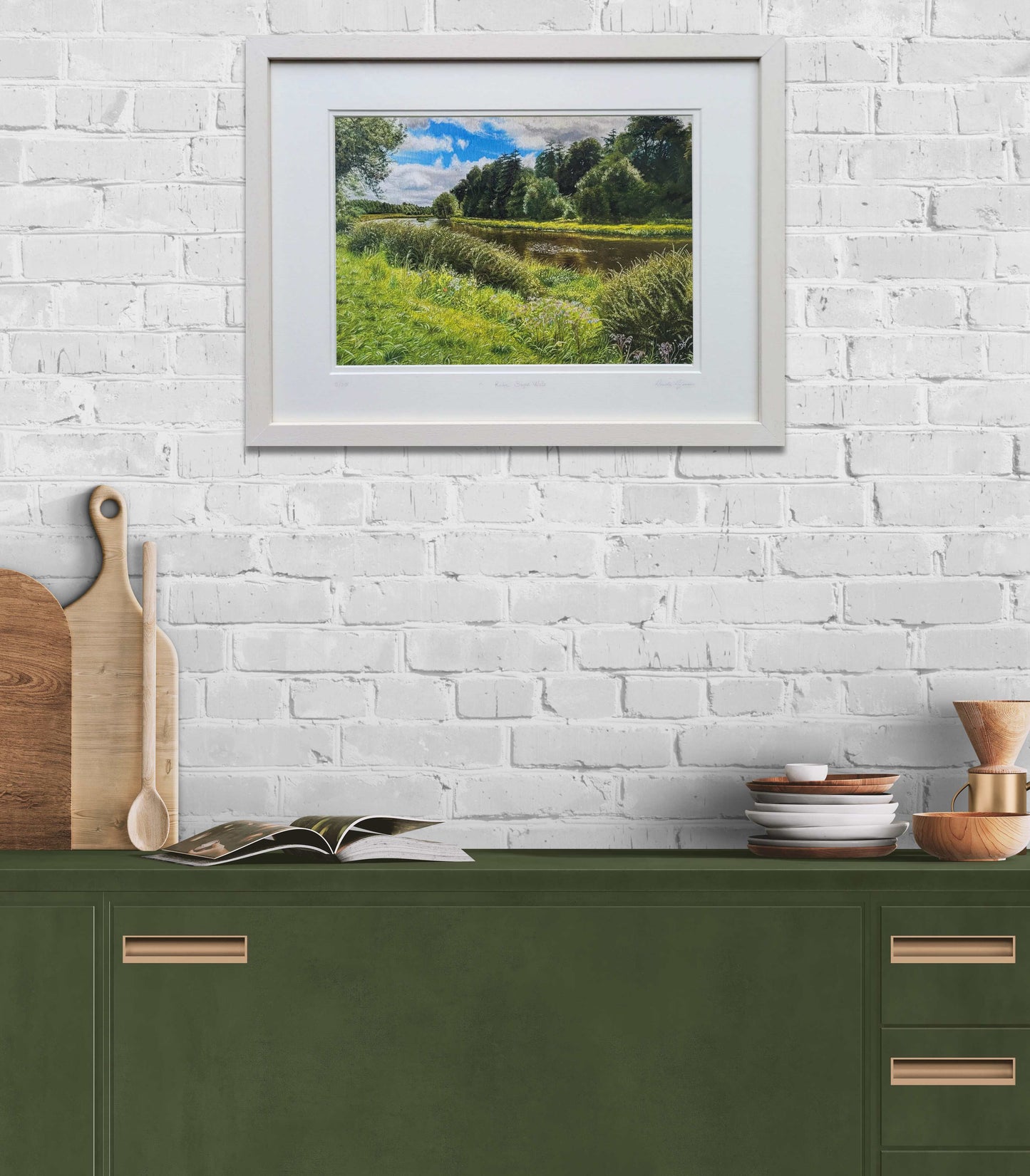 Tranquillity: River Boyne Walk 55 x 43 cm