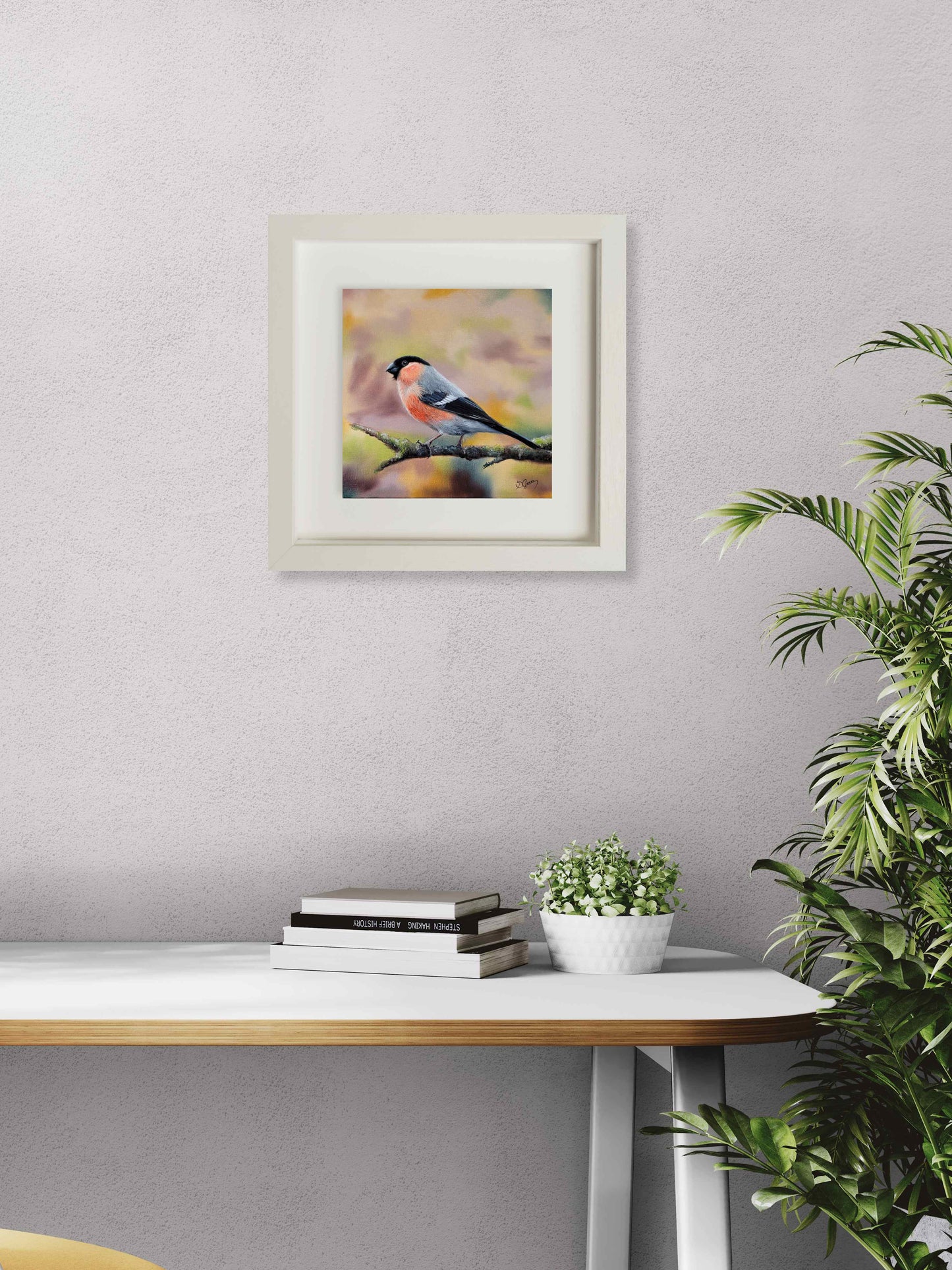 Perched with Grace - The Bullfinch