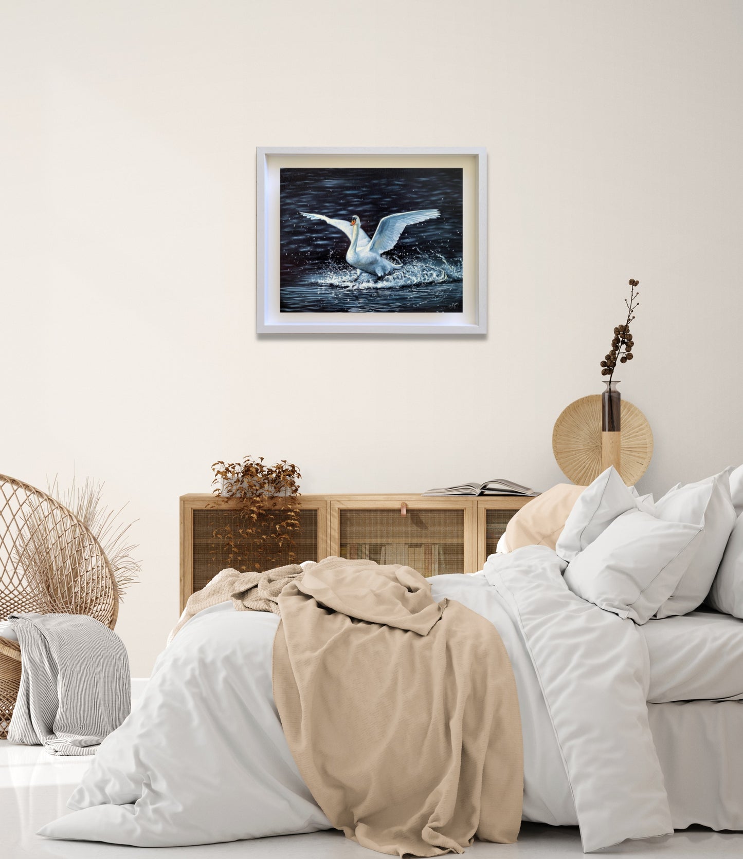 Splashing Grace: The Swan