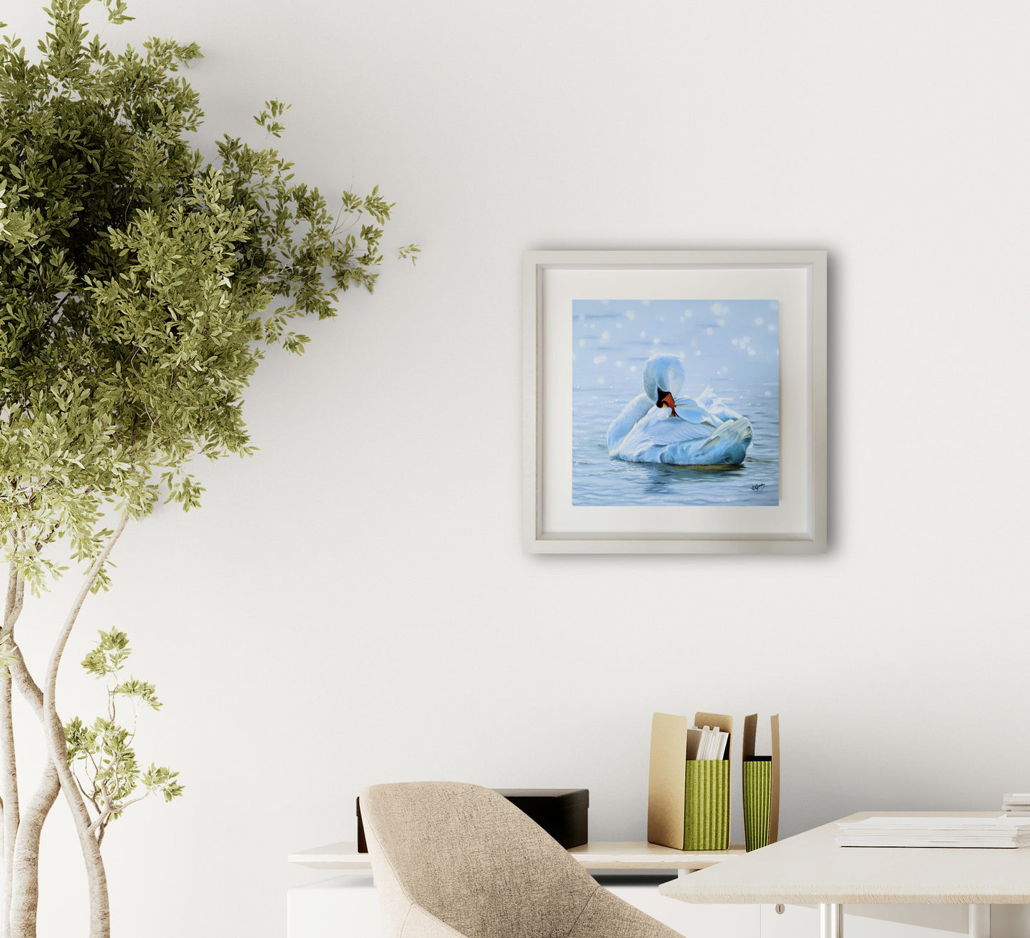 Swan Painting