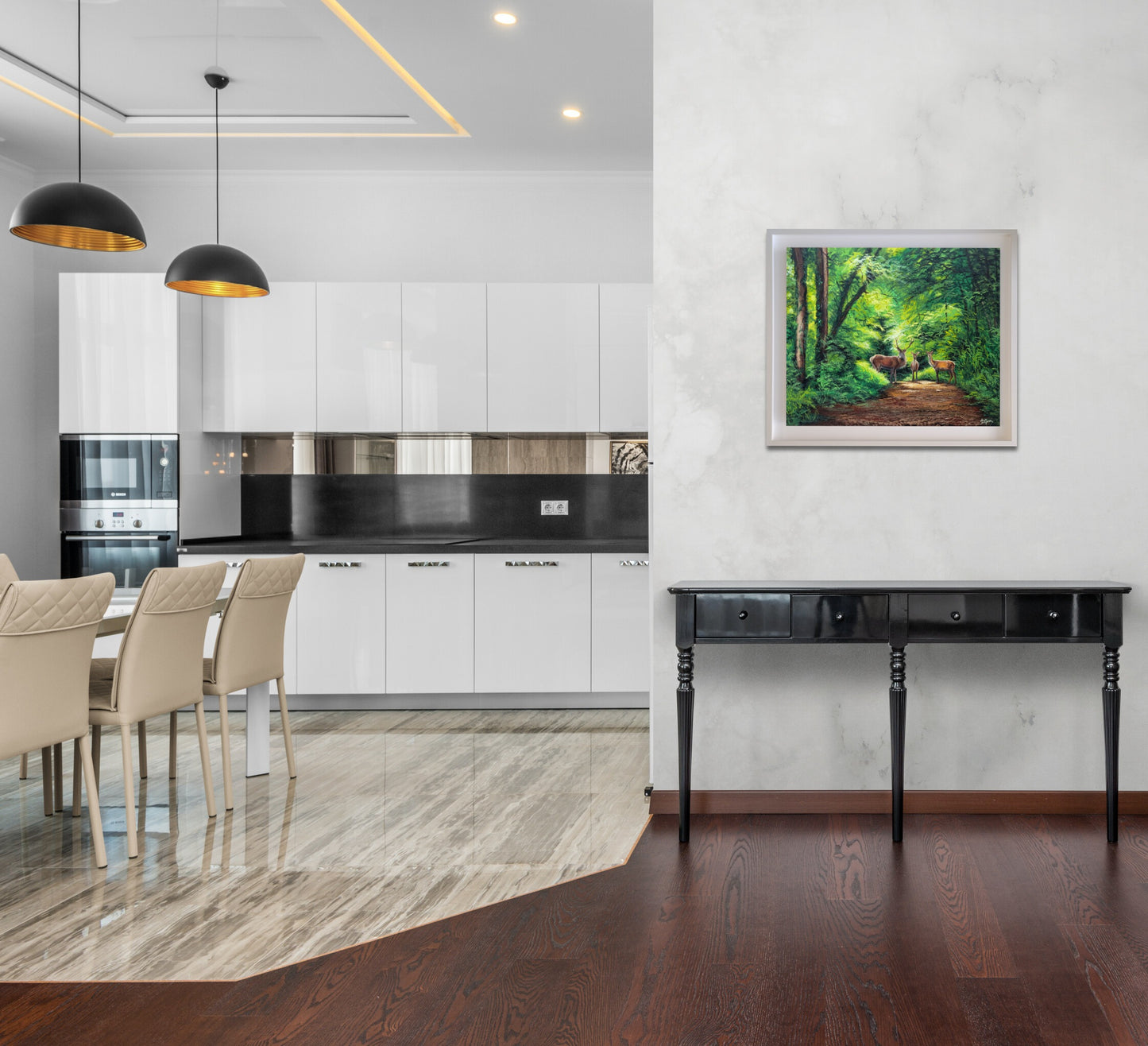 Echoes of Grace: Red Deer in Sunlight