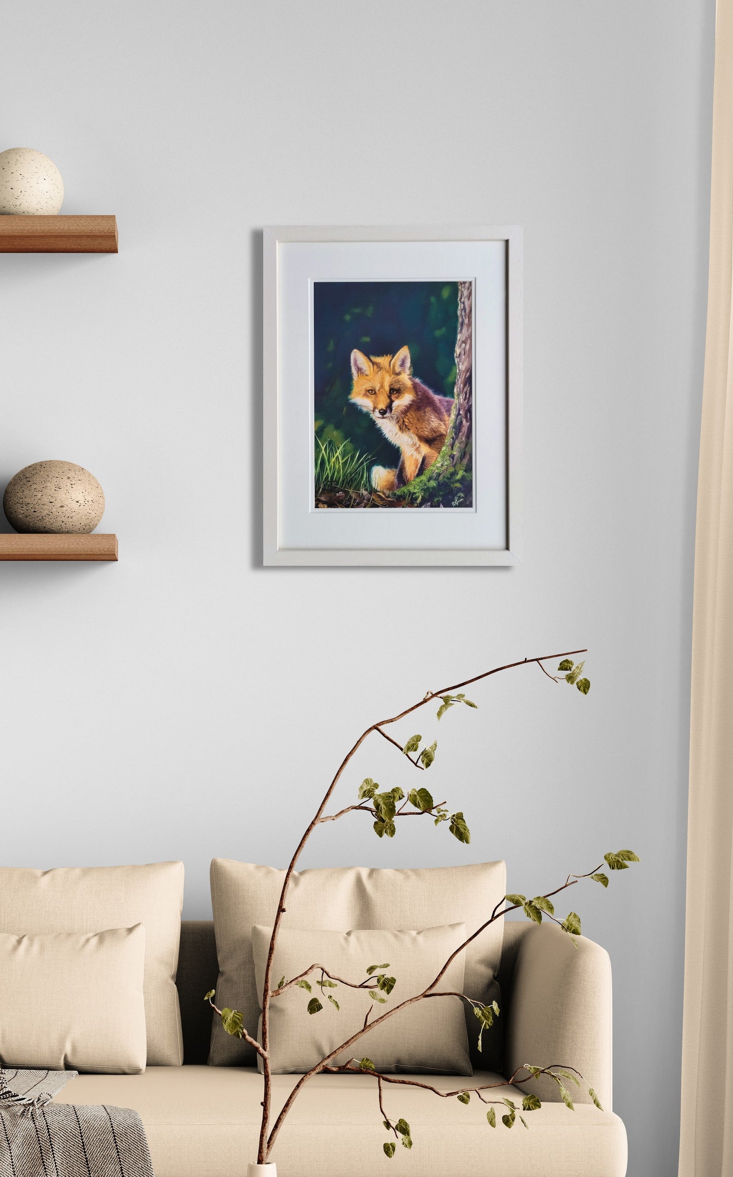 Forest Whispers - The red Fox - 43 x 55 cm