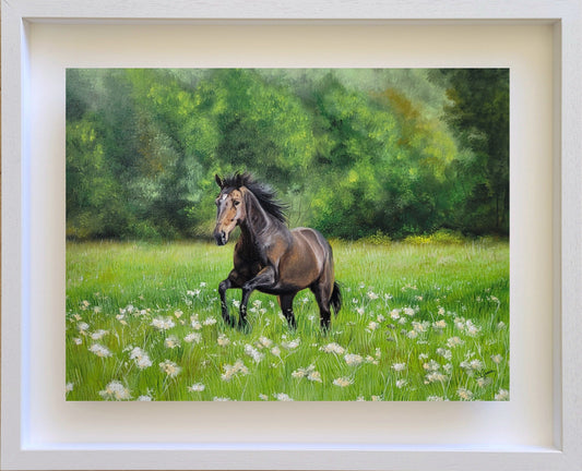 Galloping Horse Painting - Equestrian Art