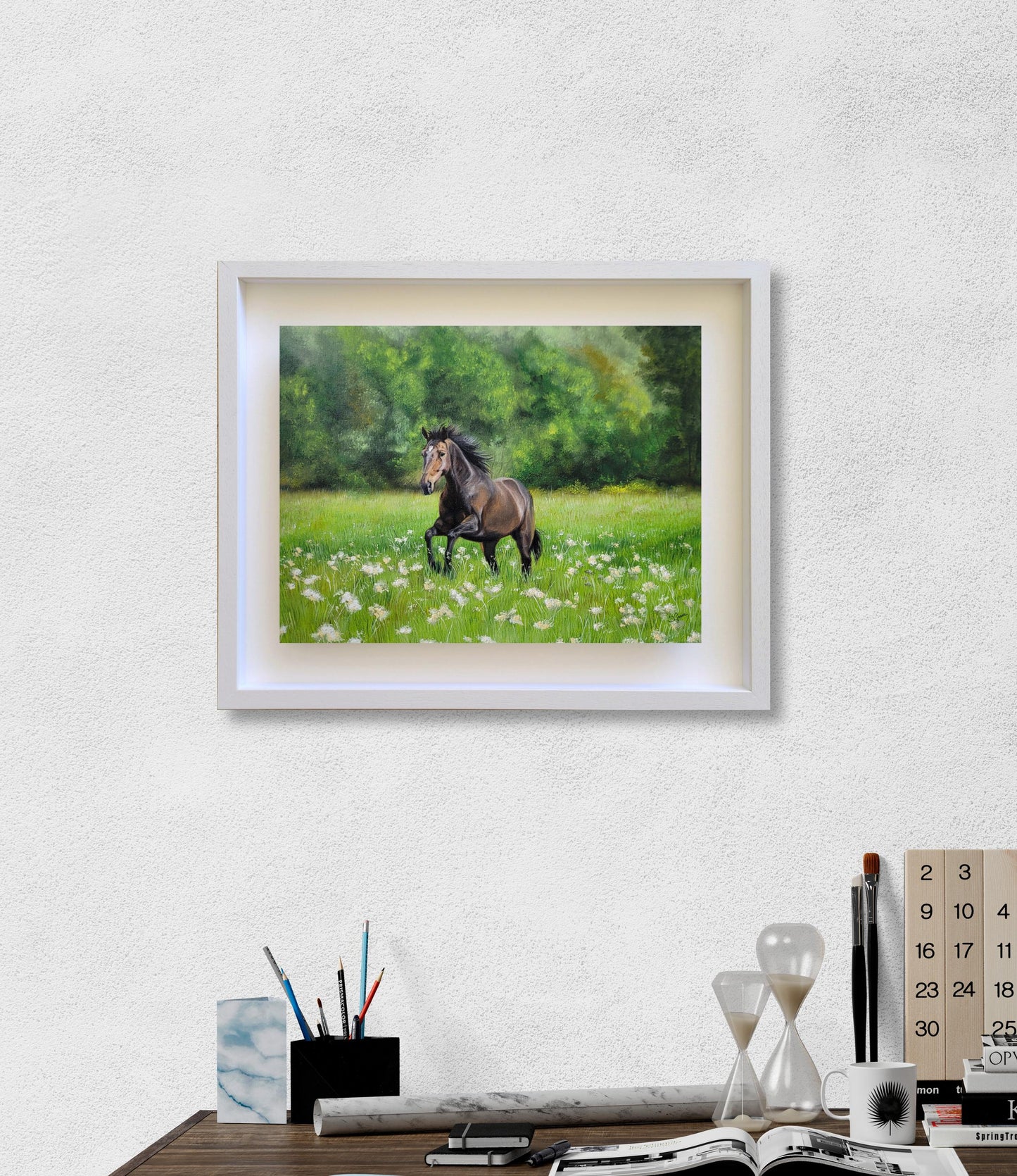 Galloping Horse Painting - Equestrian Art