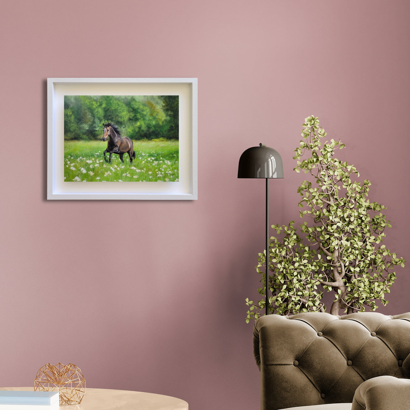 Galloping Horse Painting - Equestrian Art