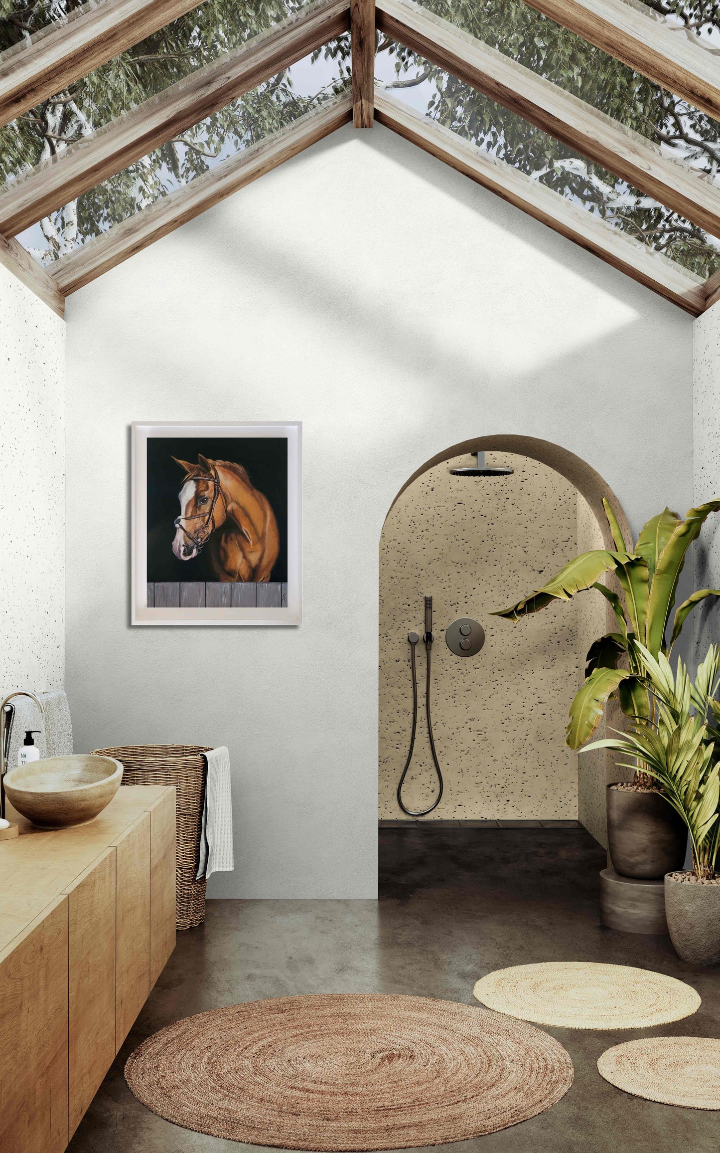 Noble Watcher - Horse Painting