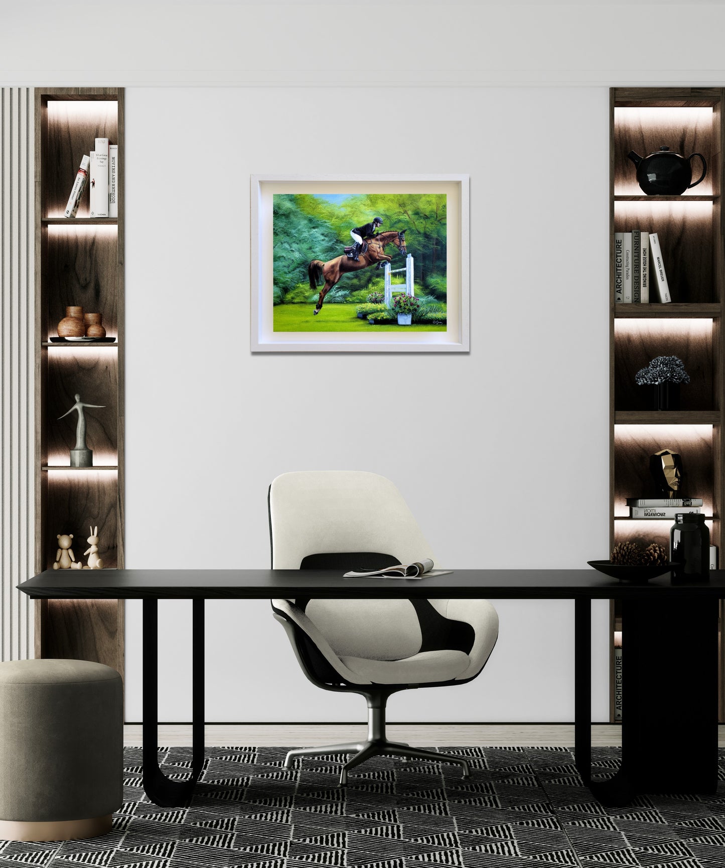 Leap of Triumph - Equestrian Art