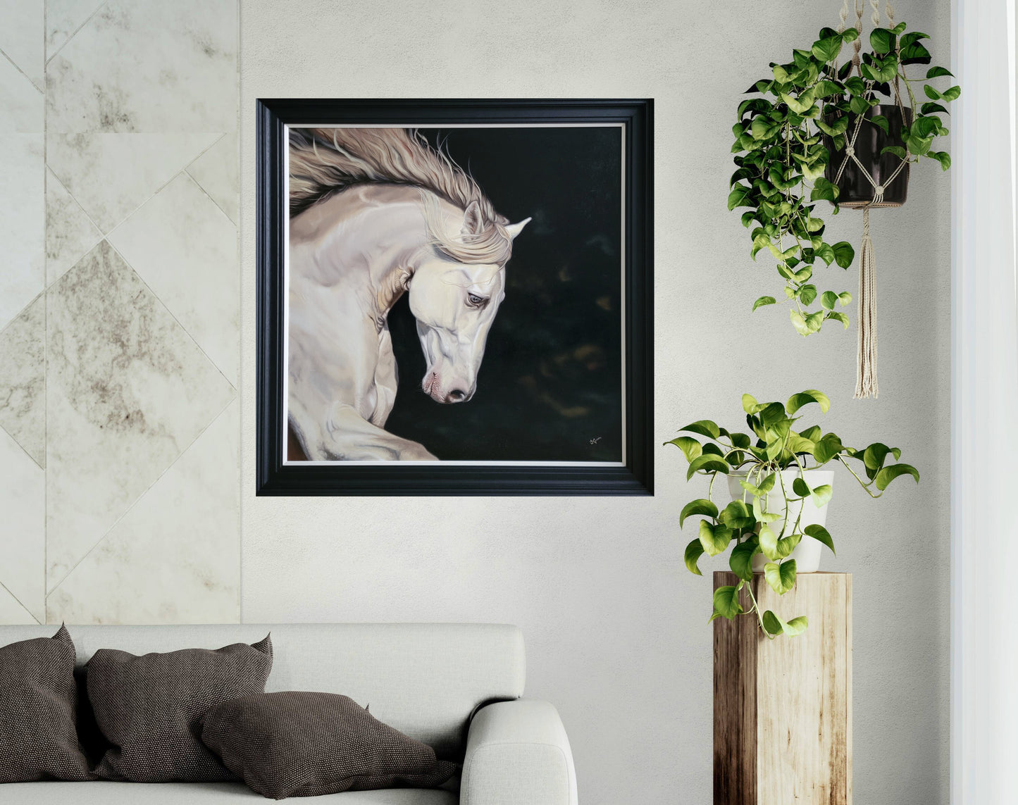 Majestic Resilience - Equine Painting of Strength and Grace