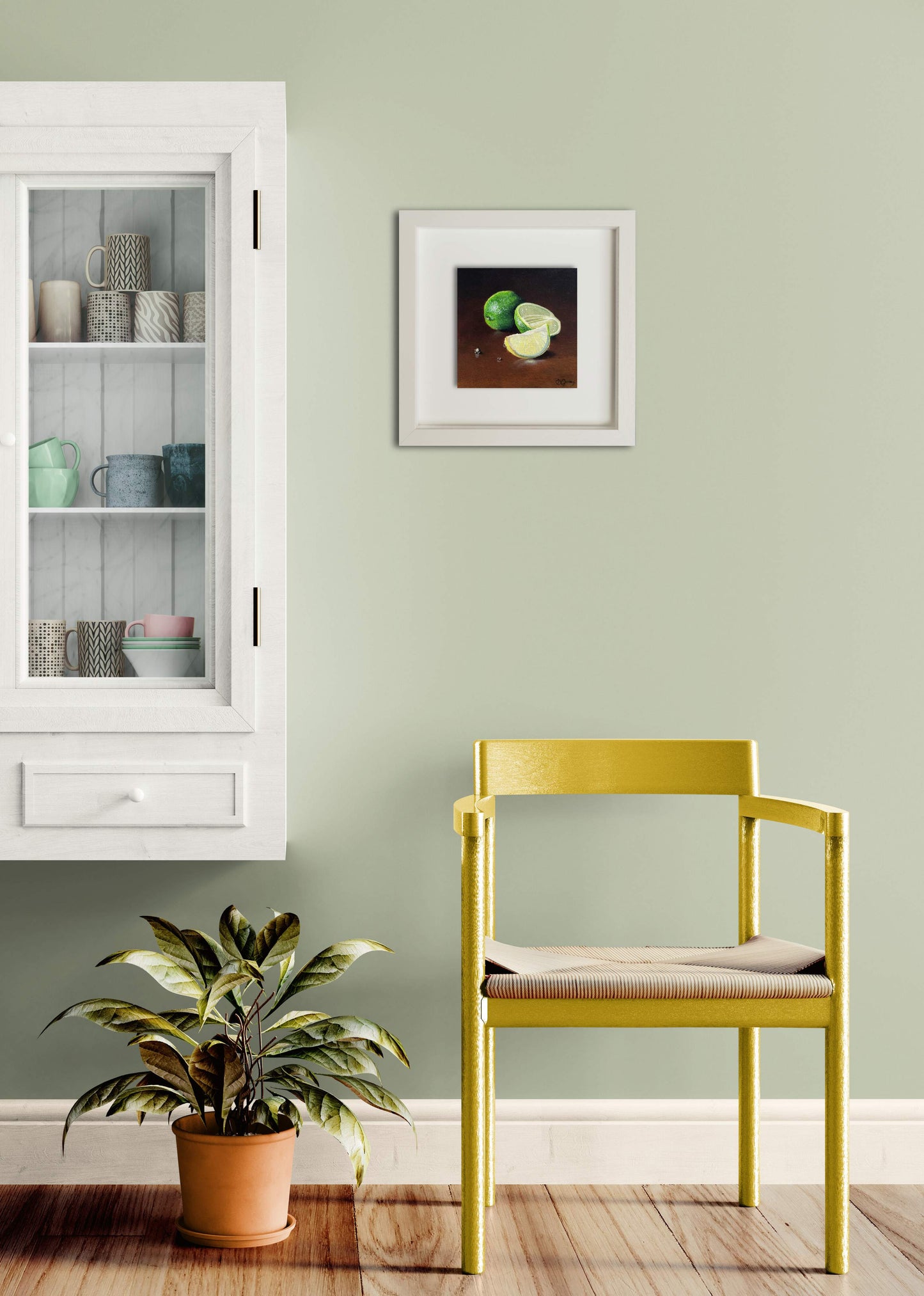 Zest & Light: The Lime | Original Lime Still Life Oil Painting