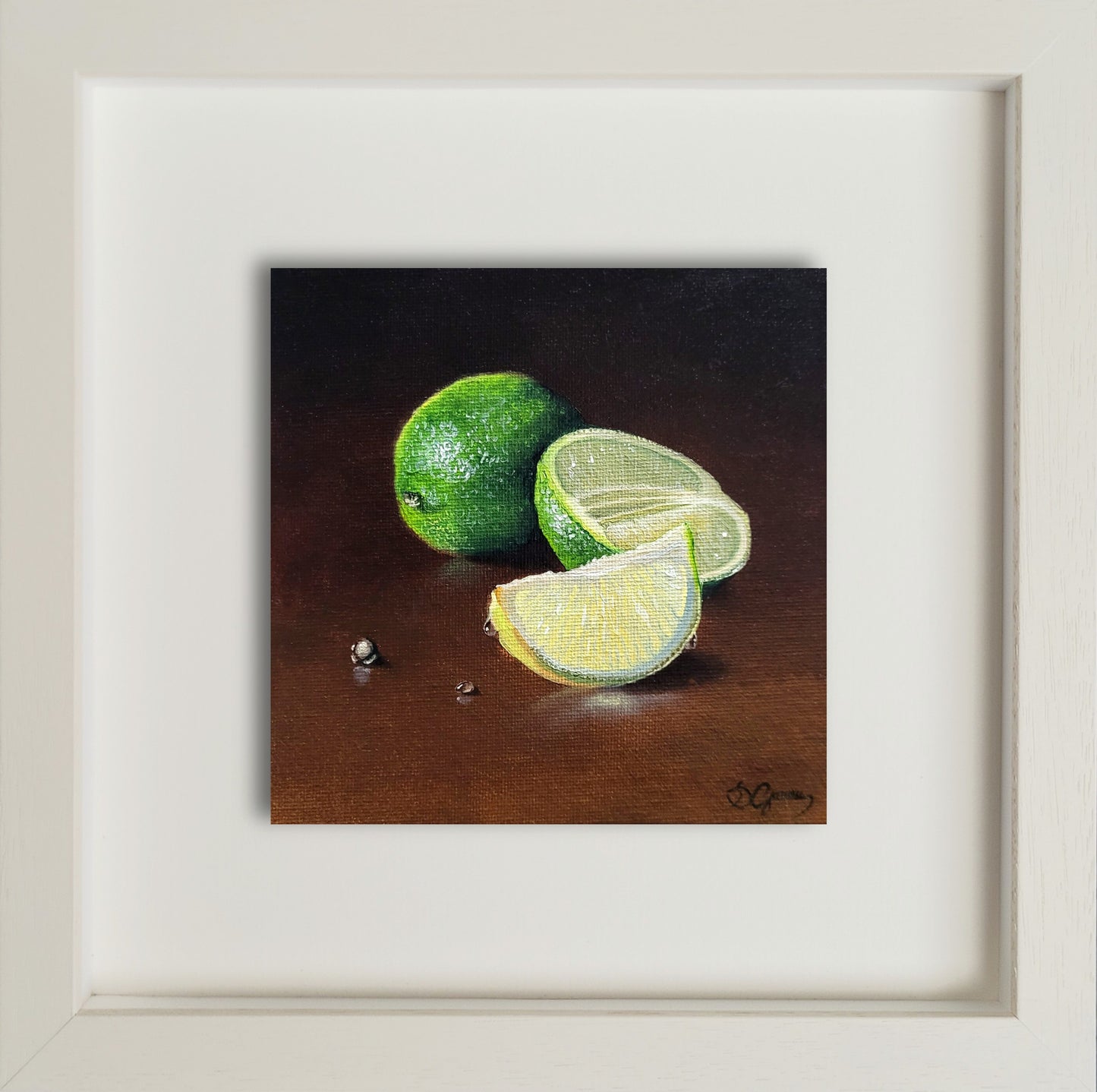 Zest & Light: The Lime | Original Lime Still Life Oil Painting