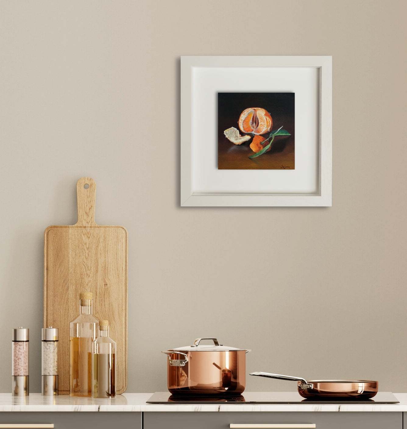 Zest & Light: The Orange | Original Orange Still Life Oil Painting