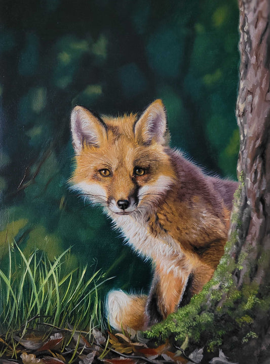 Forest Whispers - A young fox