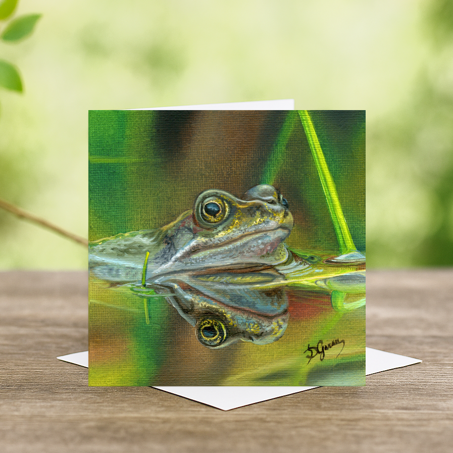 irish common frog card