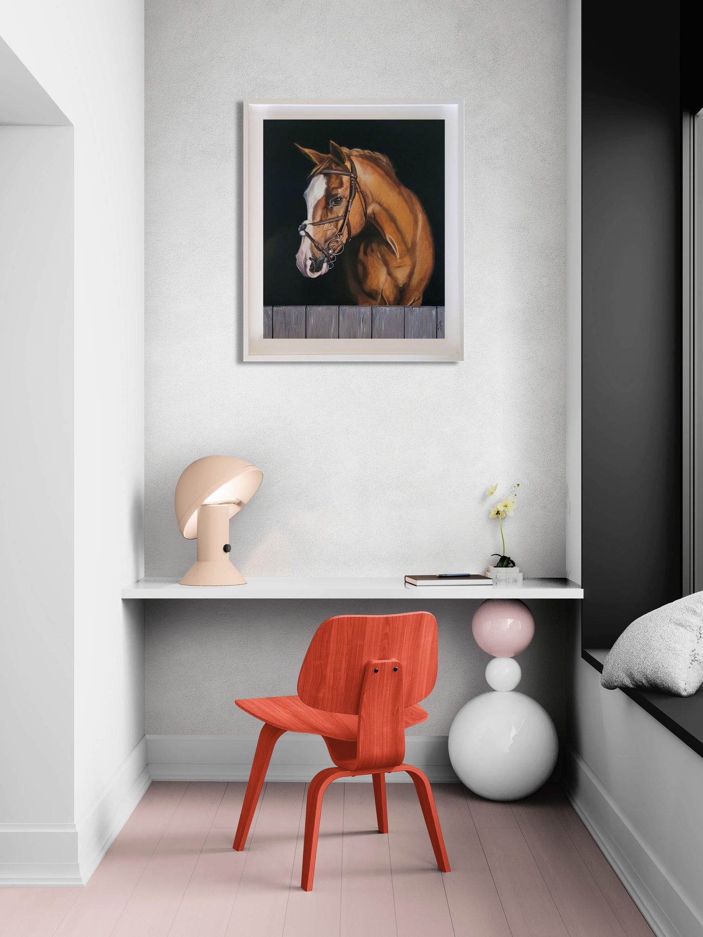 Noble Watcher - Horse Painting