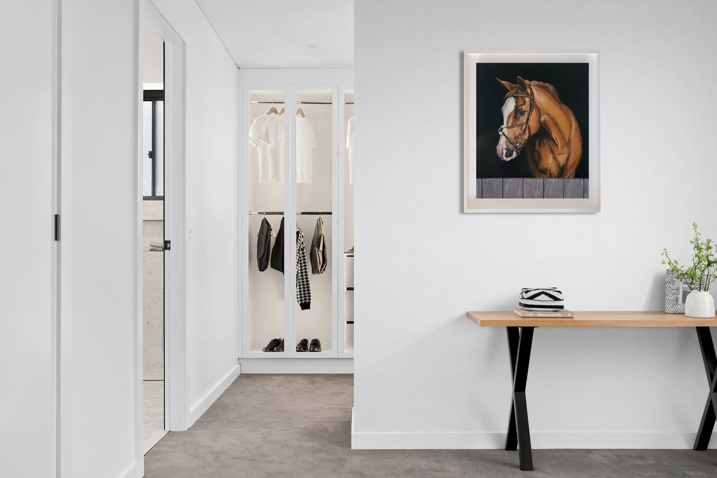 Noble Watcher - Horse Painting